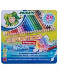 Creioane acuarele colorate Jolly Kinder Aqua - 24 de culori - 1t