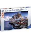 Puzzle Ravensburger de 3000 piese - Hamnoy Lofoten, Norvegia - 1t