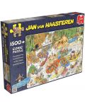 Puzzle Jumbo de 1500 piese - Rafting in ape furtunoase, Jan van Haastern - 1t