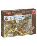 Puzzle Jumbo de 1000 piese - Bucati de istoria, Vestul Salbatic - 1t