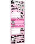 Etichete scolare Lizzy Card - Hello Panda, Lollipop, 12 bucati - 1t