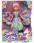 Papusa Funville Sparkle Girlz - Rainbow si Unicorn, 28 cm, sortiment - 2t