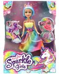 Papusa Funville Sparkle Girlz - Rainbow si Unicorn, 28 cm, sortiment - 3t