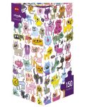 Mini puzzle Heye de 150 piese - Schite cu pisici, John Burgerman - 1t