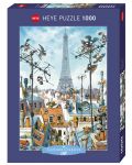 Puzzle Heye de 1000 piese - Turnul Eiffel, Jean-Jacques Loup - 1t