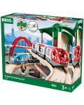 Set Brio - Tren cu sine si accesorii, Travel Switching, 42 de piese - 1t