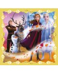 Puzzle Trefl 3 in 1 - Puterea Annei si Elsei, Frozen 2 - 4t