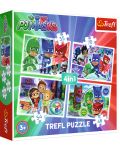 Puzzle Trefl 4 в 1 - Echipa, PJ Masks - 1t