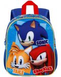 Ghiozdan 3D pentru grădiniță  Karactermania Sonic - Trio - 2t