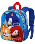 Ghiozdan 3D pentru grădiniță  Karactermania Sonic - Trio - 1t