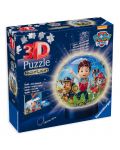 Puzzle 3D de 72 de piese Ravensburger - Patrula câinilor, luminat - 1t