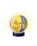 Puzzle 3D Ravensburger din 72 de părți - Pokemon Glowing Ball - 2t