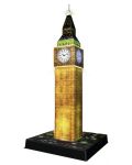 Puzzle 3D Ravensburger de 216 piese - Big Ben 3D cu lumini - 2t