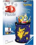 Puzzle 3D Ravensburger din 54 de părți - Suport creioane Pokemon - 1t
