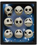 Poster 3D cu rama Pyramid Disney: Nightmare Before Christmas - Jack Expressions - 1t