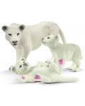 Set figurine Schleich Wild Life - Leoaica alba cu pui - 1t