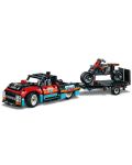 Constructor Lego Technic - Camion si motocicleta pentru cascadorii (42106) - 4t