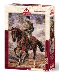 Puzzle Art Puzzle de 1000 piese - Mustafa Kemal cu calul sau Sakarya - 1t