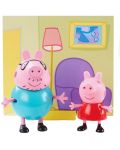 Set de figurine Peppa Pig - 2 figurine cu decor, asortiment - 2t