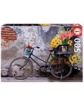 Puzzle Educa de 500 piese - Bicycle with flowers - 1t