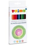 Creioane acuarele Primo - 24 de culori, triunghiulare - 1t