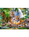 Puzzle Castorland de 300 piese - Tigri la cascada - 2t
