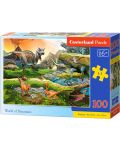 Puzzle Castorland de 100 piese - Lumea dinozaurilor - 1t