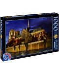 Puzzle D-Toys de 1000 piese - Catedrala Notre-Dame, Franta - 1t