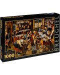 Puzzle D-Toys de 1000 piese – Plata zecimilor, Pieter Bruegel cel Tanar  - 1t