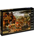Puzzle D-Toys de 1000 piese – Toamna, Pieter Bruegel cel Tanar - 1t
