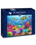 Puzzle Bluebird de 1000 piese - Recif de corali cu broaste testoase - 1t