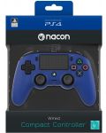 Controller Nacon за PS4 - Wired Compact, albastru - 4t