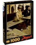 Puzzle D-Toys de 1000 piese - La cafenea (Bautori de absint), Edgar Dega - 1t