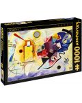 Puzzle D-Toys de 1000 piese – Galben-Rosu-Albastru, Vasili Kandinsky - 1t