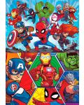Puzzle Educa din 2 x 20 piese - Super Hero Adventures - 2t