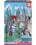 Puzzle cu sase dimensiuni Educa din 200 de piese - New York - 1t