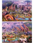 Puzzle  Educa din 2 x 100 piese - Wild Animals - 2t