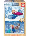 Puzzle Educa din 2 x 50 piese - Frozen 2 - 1t