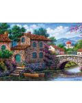 Puzzle Art Puzzle de 500 piese - Canal With Flowers - 2t