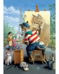 Puzzle Art Puzzle de 500 piese - The Painter Cat, Don Roth - 2t