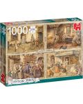 Puzzle Jumbo de 1000 piese - Bakers from the 19th century Anton Pieck - 1t