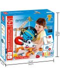 Constructor din lemn Hape Junior Inventor - Laborator de cercetare cu magneti - 6t