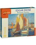 Puzzle Pomegranate de 1000 piese - Portul Bretania, Edgar Payne - 1t