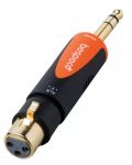Adaptor Bespeco - SLAD505, 6,3 mm - XLR, negru/portocaliu - 2t