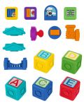 Jucărie activă Baby Einstein - Cuburi, Bridge & Learn, 15 piese - 1t