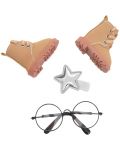 Orange Toys Sweet Sisters accesorii pentru păpuși - pantofi bej, snood și ochelari - 1t
