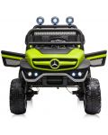 Mașinuță electrică jeep Chipolino - Mercedes Unimog, verde - 7t