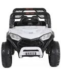 Mașinuță electrică jeep  Moni - 5588 Fast utv, alb - 3t