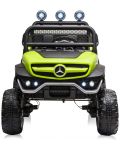 Mașinuță electrică jeep Chipolino - Mercedes Unimog, verde - 3t