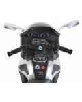 Motocicleta cu acumulator Moni - Shadow, cu sa din piele, culoare metalica - 3t
